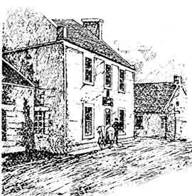 Etch of the Old Inn Carmunnock 